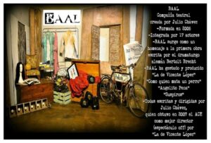Segundo espectáculo de BAAL, el elenco de actores conformado y dirigido por Julio Chávez.