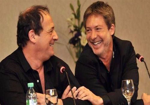 Julio Chavez y Adrián Suar festejan el éxito de “Un rato con él”